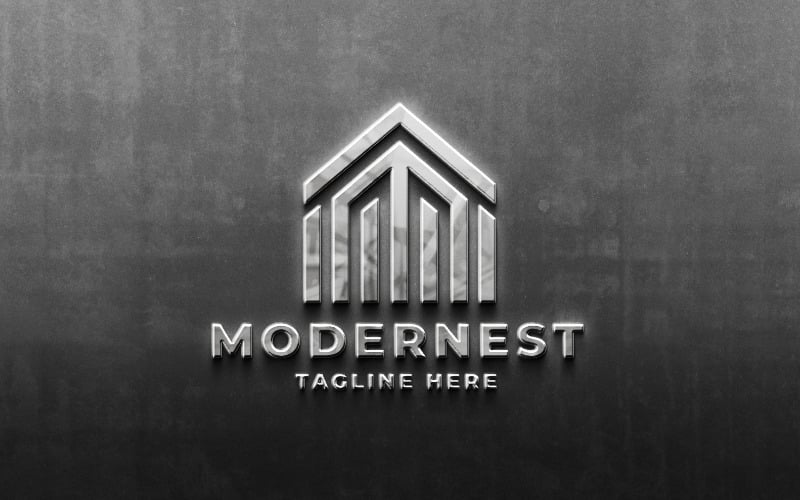 modern home building logo pro template original