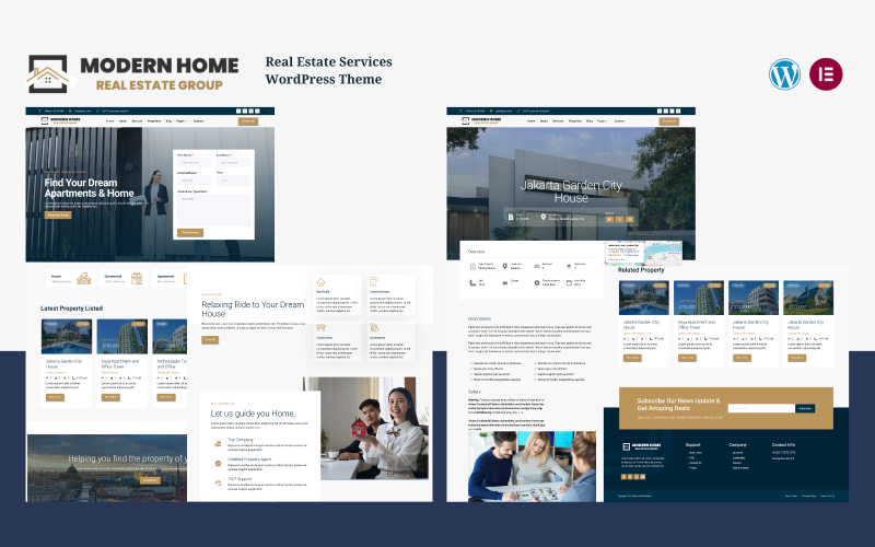 modern home real estate services amp agent wordpress theme original
