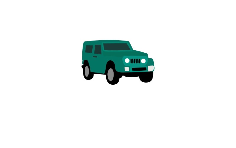 modern jeep car logo template original