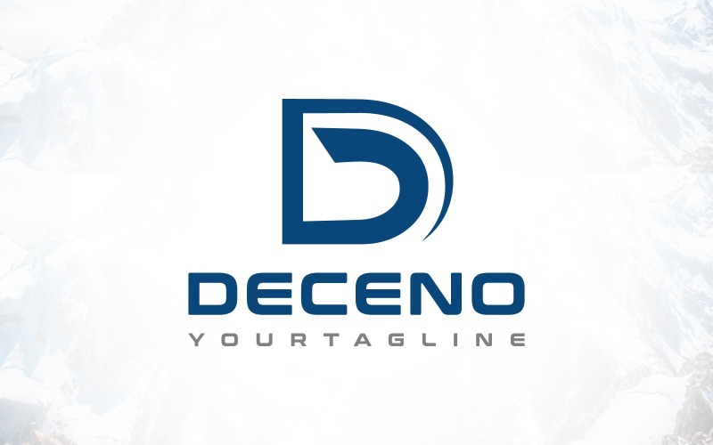 modern letter d logo design original