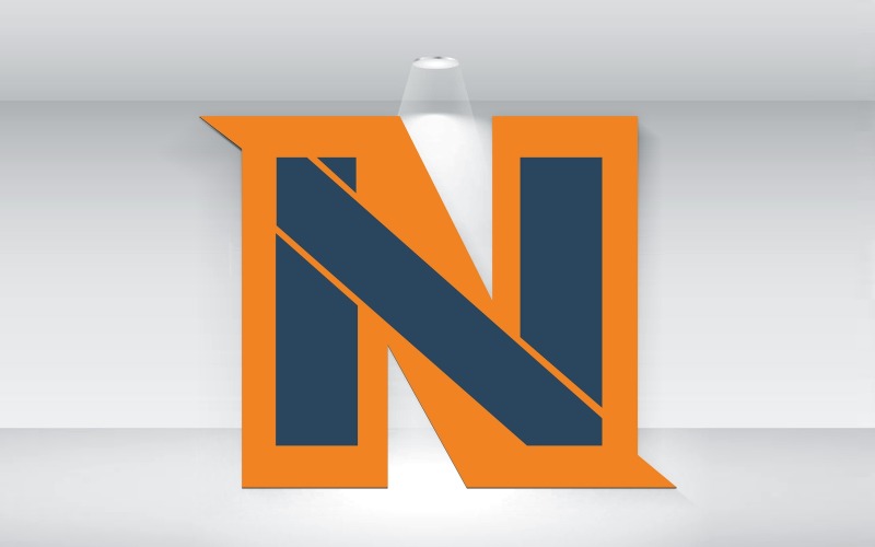 modern letter n logo template vector original