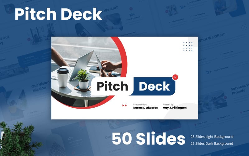 modern pitch deck powerpoint template original