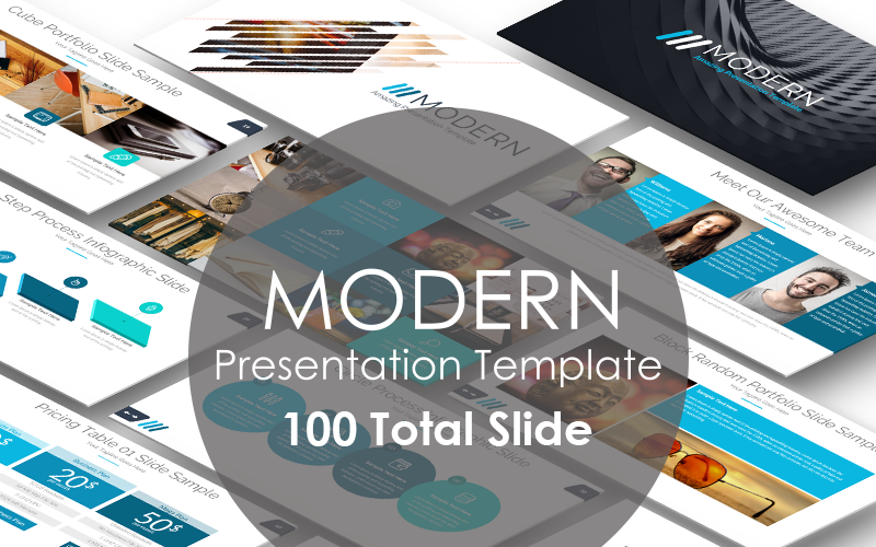 modern presentation powerpoint template original