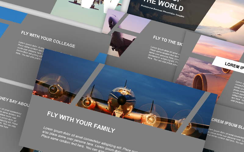 modern presentation powerpoint template original