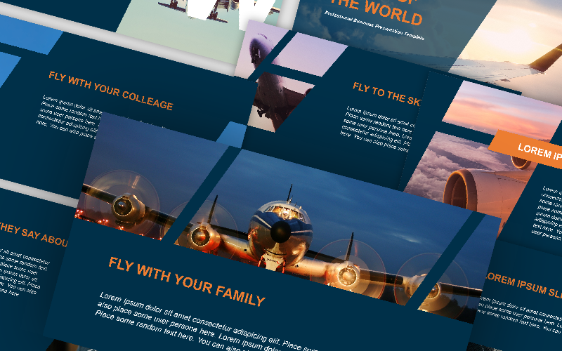 modern professional business presentation powerpoint template original