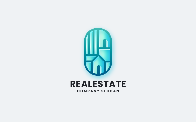 modern real estate logo real property branding icon original
