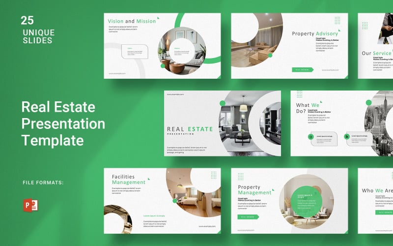 modern real estate presentation template original