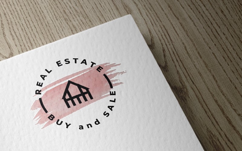 modern real estate pro logo template original