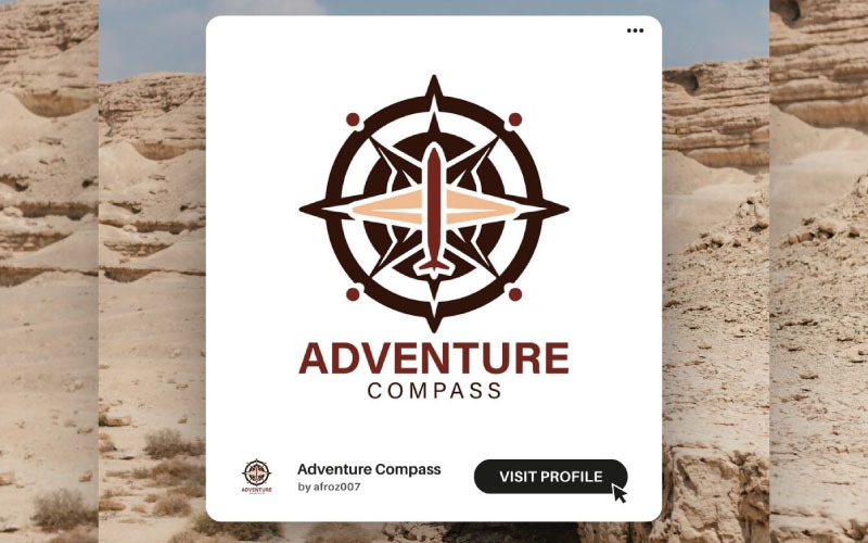 modern travel logo template perfect for agencies amp tour companies original