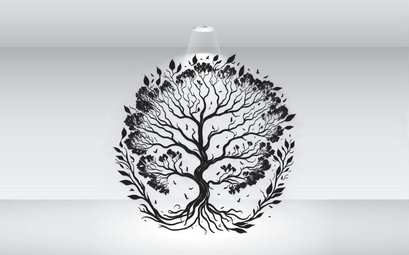 modern tree of life logo vector file original