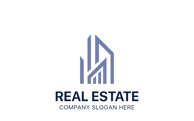 modern unique real estate logo template original