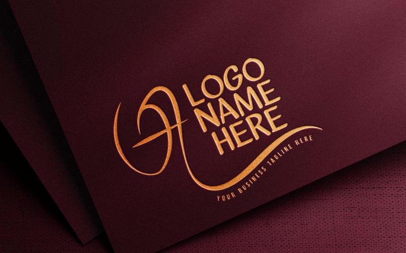 modern waving a letter creative logo design brand identity original