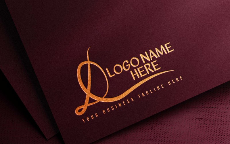 modern waving d letter creative logo design brand identity original