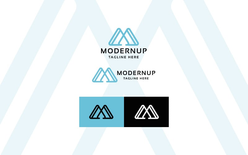 modernup letter m professional logo original