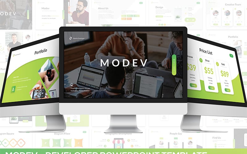 modev powerpoint developer powerpoint template original