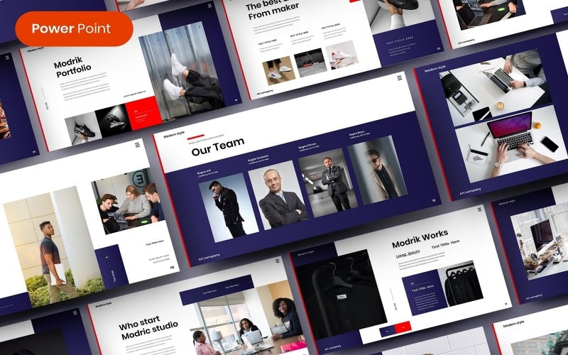 modrik busines powerpoint template original