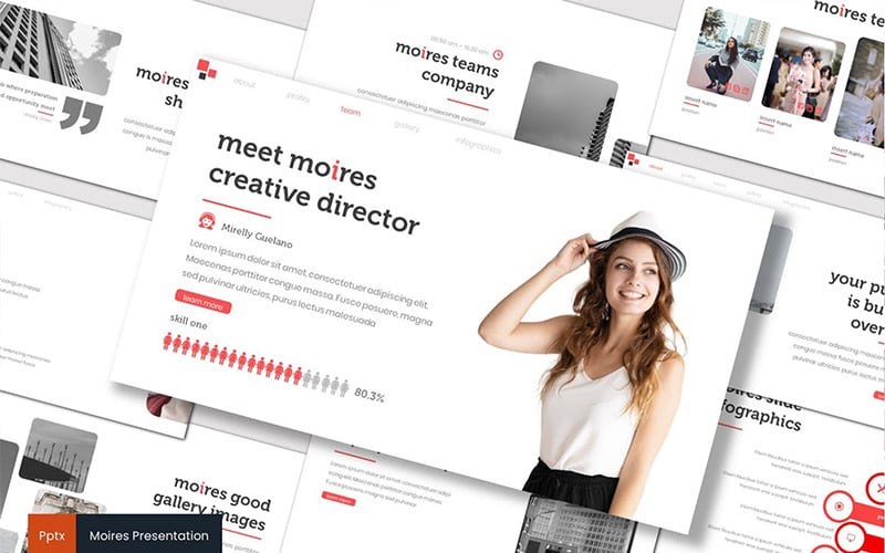 moires powerpoint template original