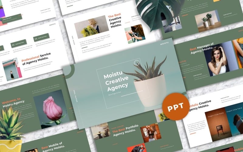 moistu creative powerpoint template original