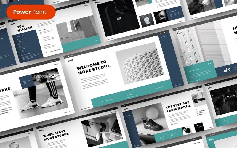 moke busines powerpoint template original