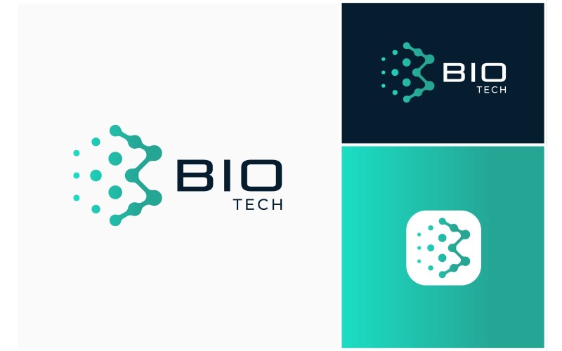 molecule data tech letter b logo original