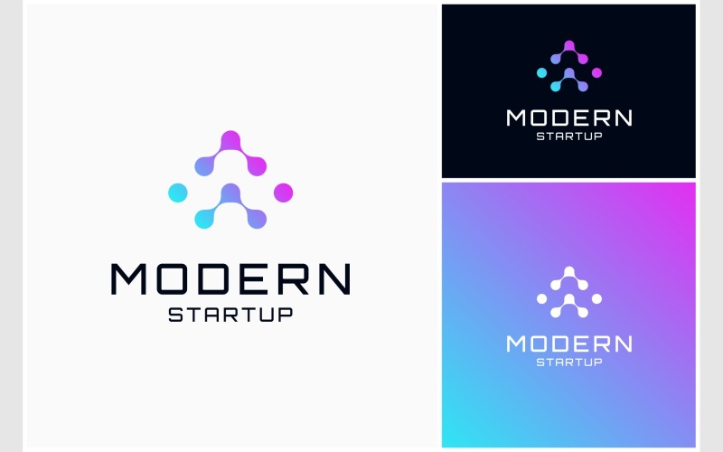 molecule startup innovation logo original