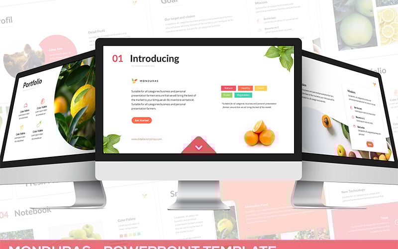 monduras nature powerpoint template original
