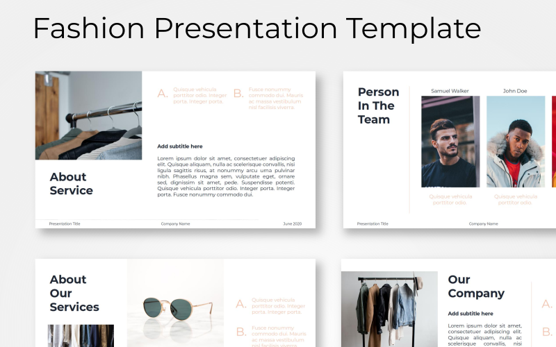 monica fashion powerpoint template original