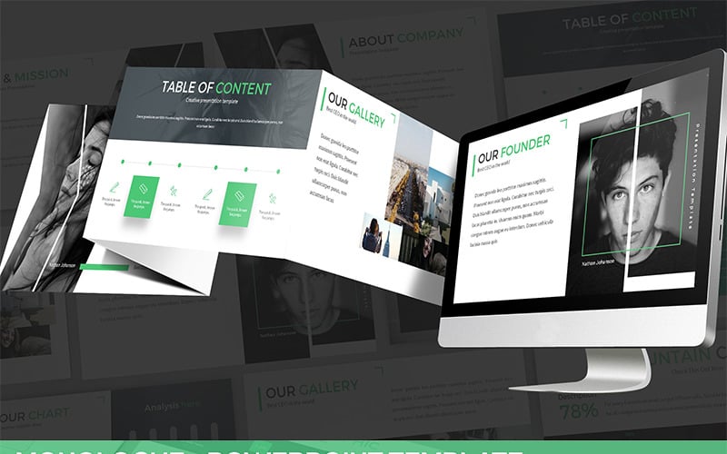 monologue presentation powerpoint template original