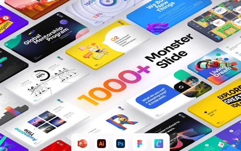monster slides premium powerpoint presentation template original