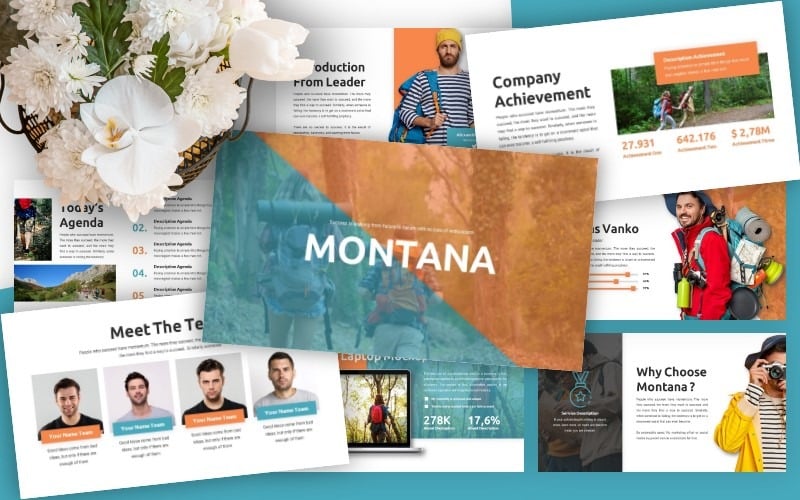 montana business powerpoint template original
