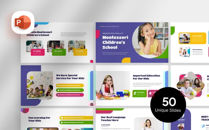 montessori school presentation template original