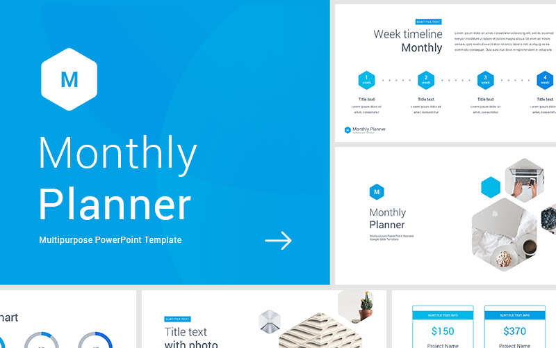 monthly planner powerpoint template original