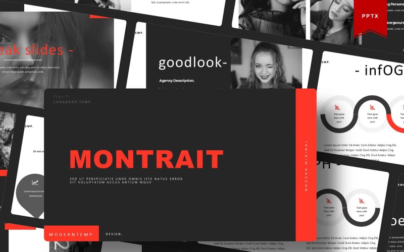 montrait powerpoint template original
