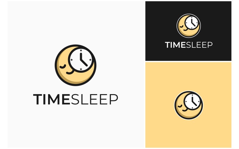 moon sleeping time bedtime logo original
