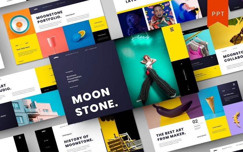 moonstone powerpoint template original