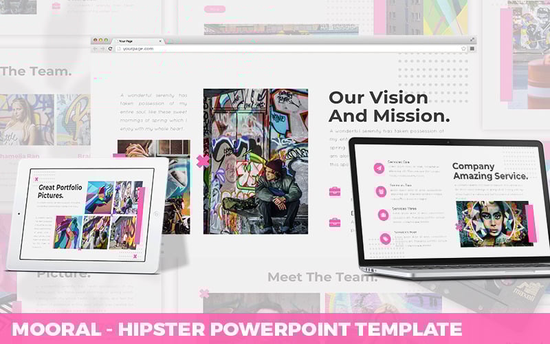 mooral hipster powerpoint template original