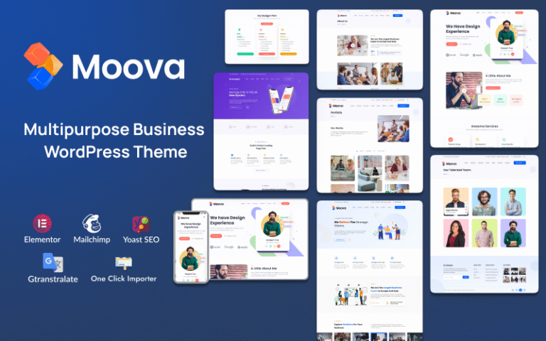 moova multi purpose business wordpress theme original