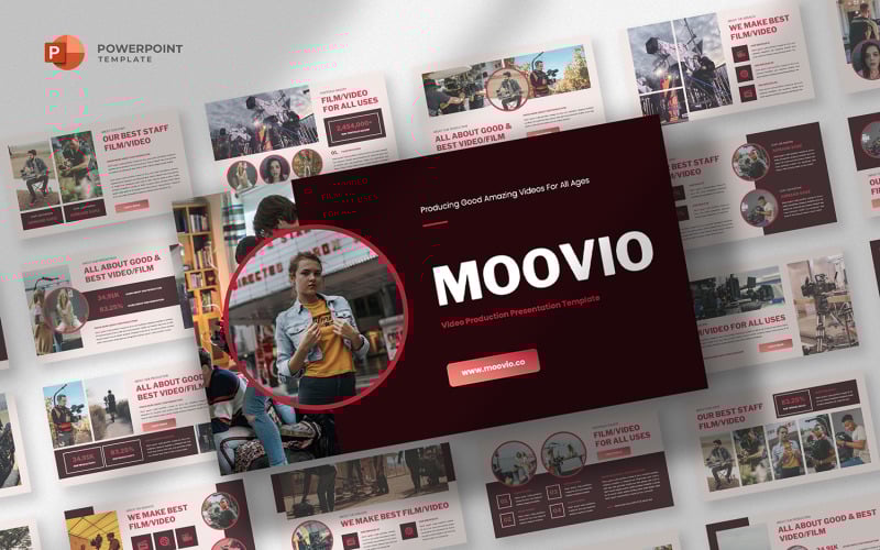 moovio video production powerpoint template original