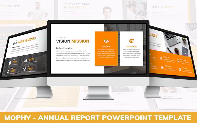 mophy annual report powerpoint template original