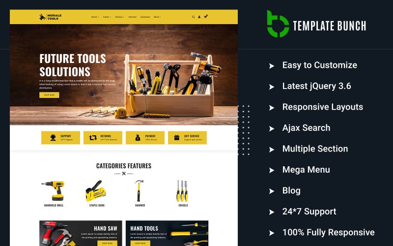 morale tools responsive prestashop theme for ecommerce original