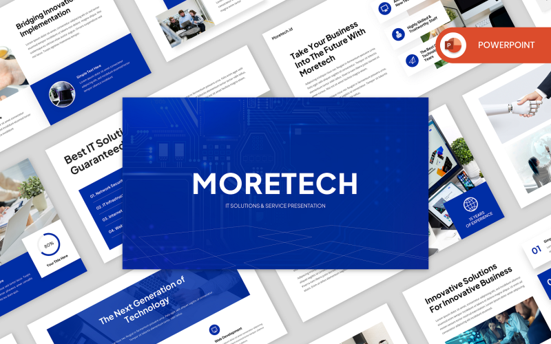 moretech it solution amp service powerpoint original