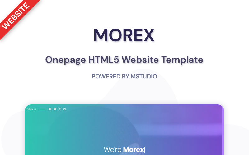 morex landing page template original