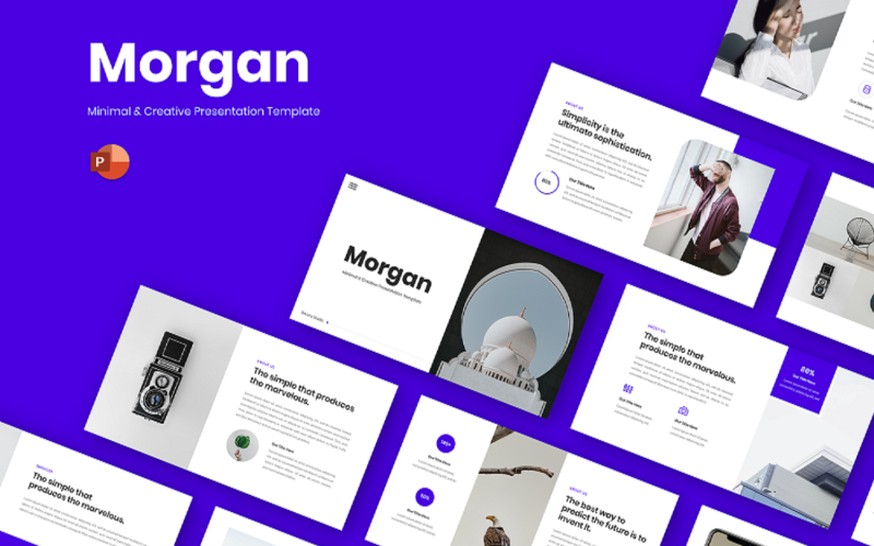 morgan minimal amp creative powerpoint template original