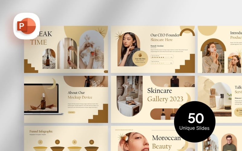 moroccan beauty product presentation template original