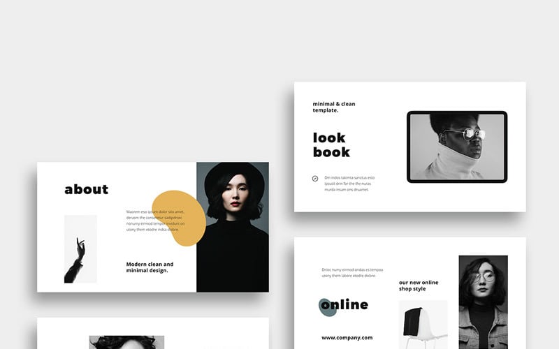 mosy modern and simple powerpoint template original