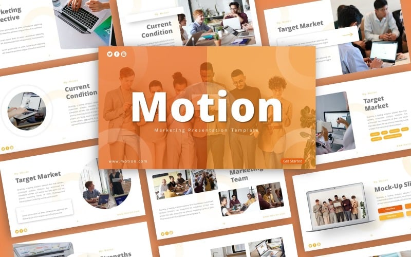 motion marketing presentation powerpoint template original