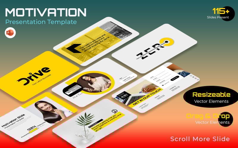 motivational quotes for company presentation template original