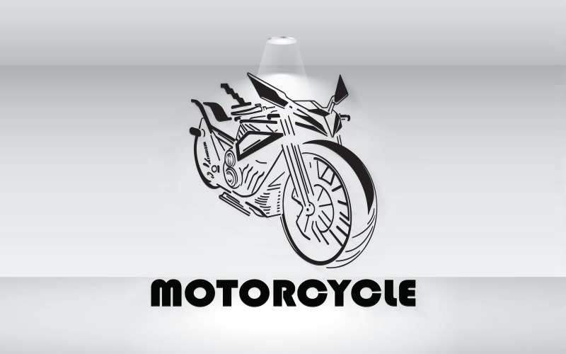 motorcycle outline logo vector file original