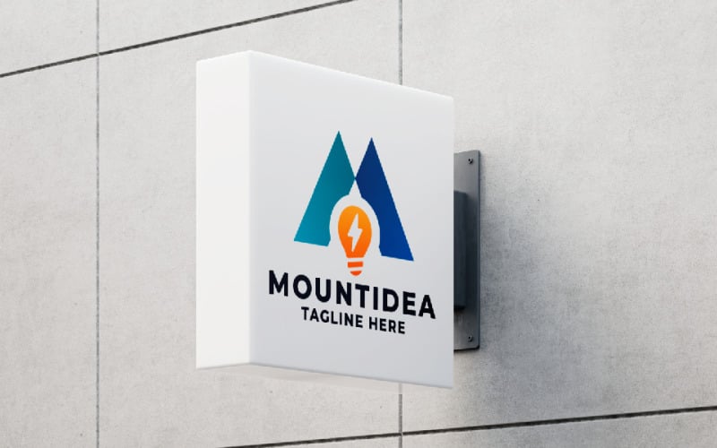 mount idea letter m pro logo template original