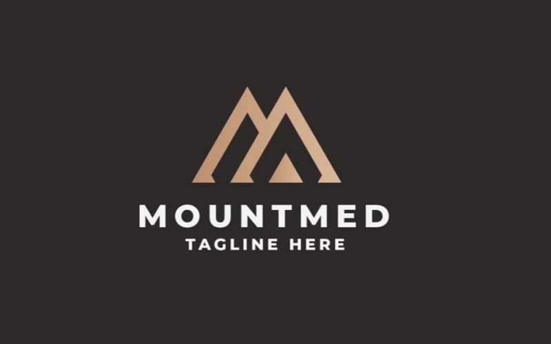 mount media letter m pro logo original